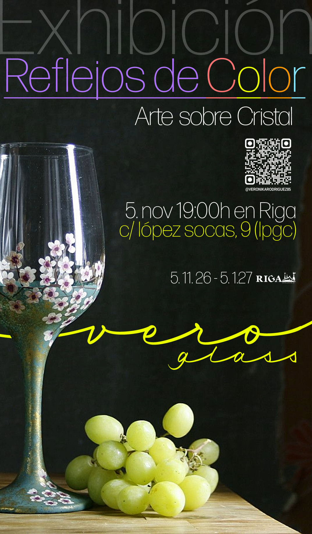 Vero Glass exhibition flyer